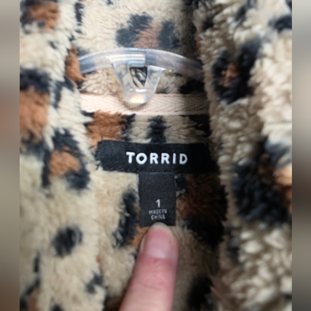 Torrid Leopard Print Teddy Jacket - image 2